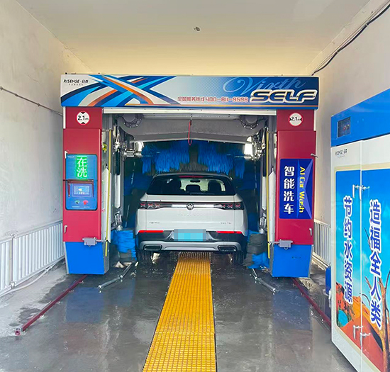 新疆加油站安装日森智能洗车机